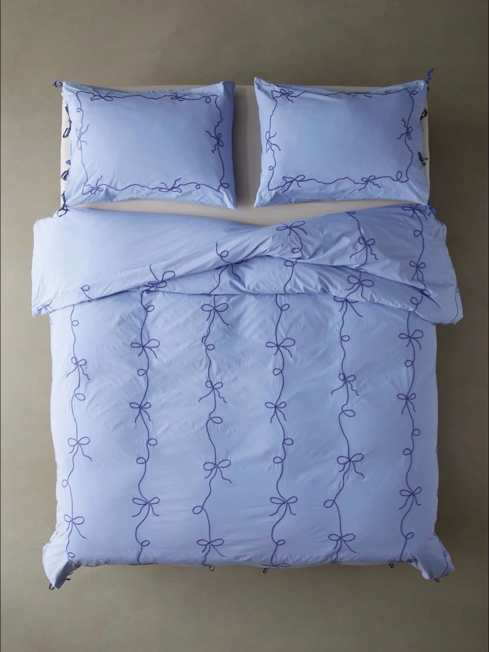 Urban Outfitters | Lacey Bows Femme Embroidered Duvet Cover
